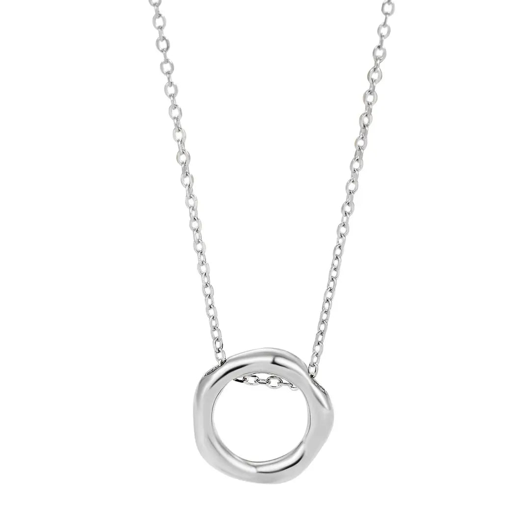 S925 Sterling Silver Versatile Sterling Silver Necklace Elegant Niche Jewelry Simple High-end Sense Personality Clavicle Chain Women's Accessories